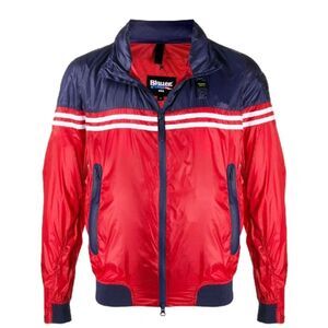 NEW! Blauer Men's Lightweight Panelled Jacket In Red White & Blue Size S $383